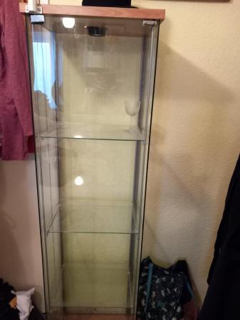 Image 2 of Large Glass Display Cabinet. Good Condition.