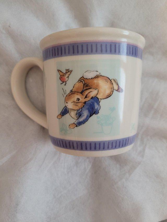 Preview of the first image of Wedgewood Peter Rabbit china cup.