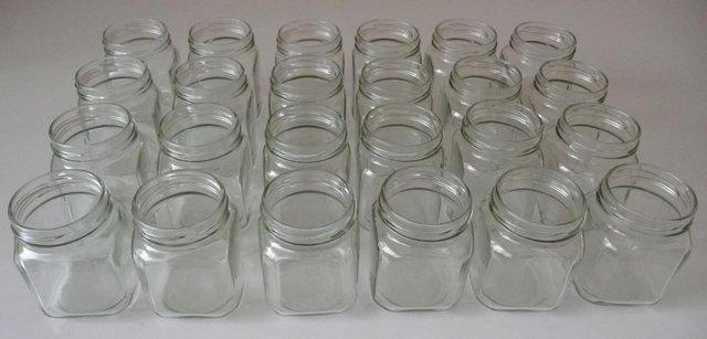 Preview of the first image of 26 Small Glass Jars - Preserves Party Crafts Sweets Storage.