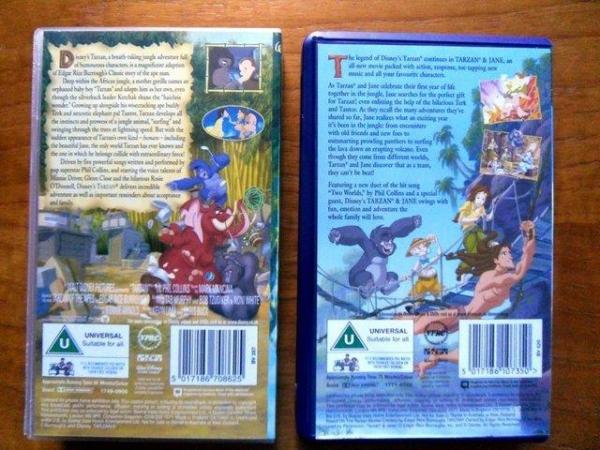 Image 2 of Disney's Tarzan & Tarzan and Jane - VHS tapes