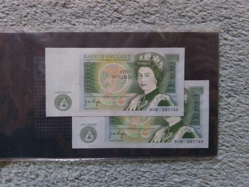 Preview of the first image of 1978-80, 80N, One Pound (£1) Banknotes (UNC).