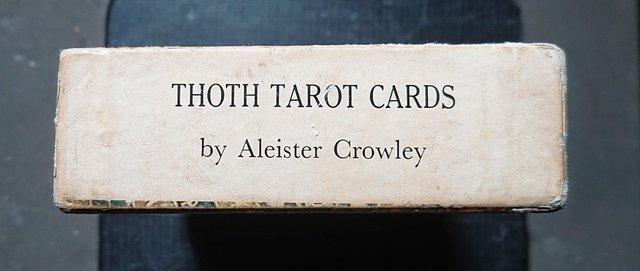 Image 6 of Thoth Tarot Pack. Early White Box With Gold Inner Box