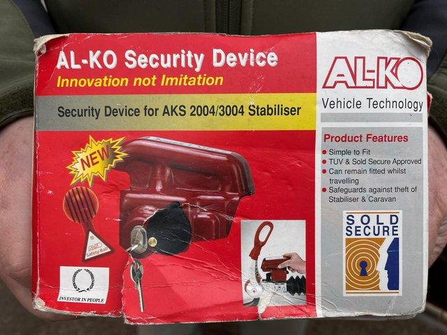 Preview of the first image of AL-KO Security hitch lock for Al-KO chassis.