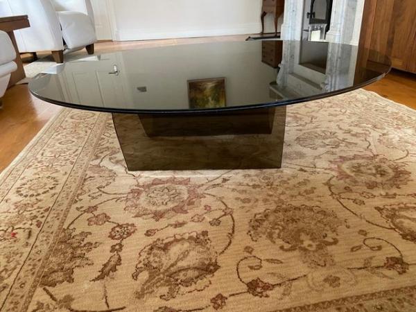 Image 3 of Smoked glass coffee table