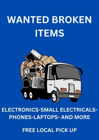 Image 1 of WANTED BROKEN SPARE'S OR REPAIR'S ITEMS FREE LOCAL PICK UP