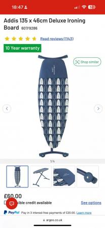 Image 1 of Addis 135cm x 46 cm Deluxe Ironing Board