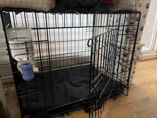 Image 4 of Small Foldable Dog Pet Crate 2 Door