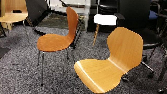Image 3 of Wooden stylish office/meeting/reception/cafe chairs £29 each