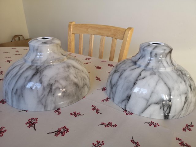 Preview of the first image of Grey/White Pendant light shades.