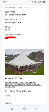 Image 2 of 2 Verve weekend festival tickets