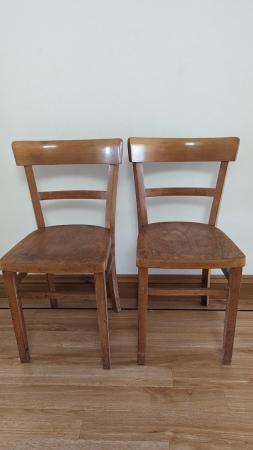 Image 2 of Vintage Solid Wood Chairs