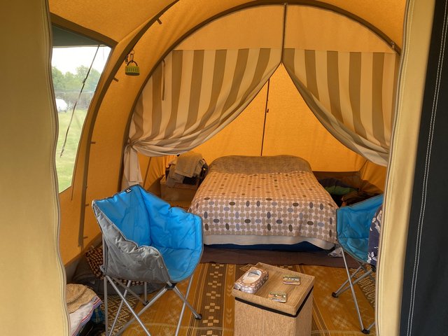Preview of the first image of Karsten Lacerta 4 Man Canvas Tent for Sale.