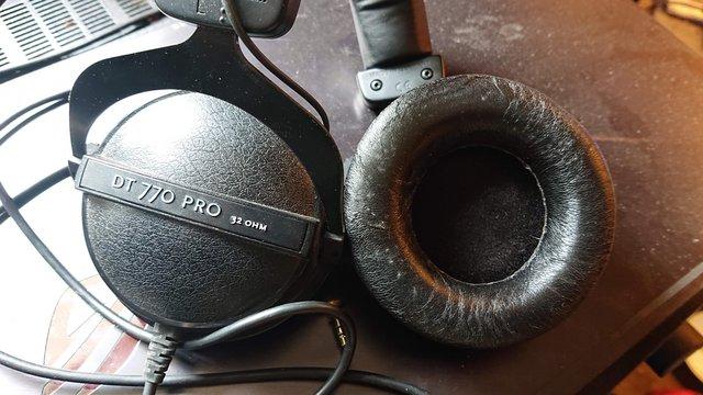 Image 2 of Beyer DT770 Pro Headphones. 32 Ohms