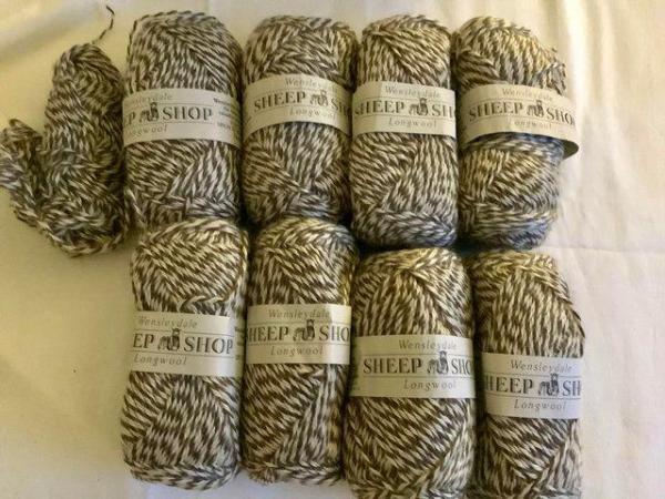Image 3 of Wensleydale Longwool Marl Aran Knitting Yarn x 800 grams.