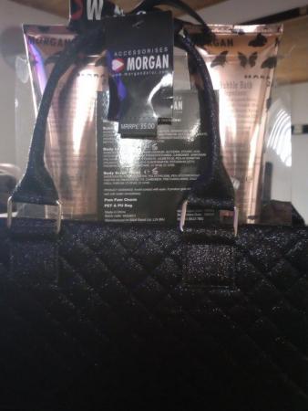 Image 2 of Black Morgan handbag with accessories
