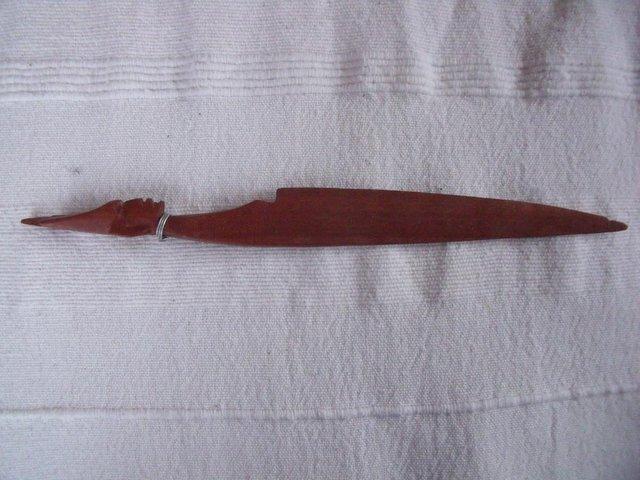 Preview of the first image of Vintage hand-carved letter opener..