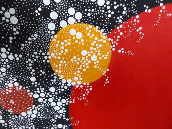 Image 3 of Original Acrylic on canvas - Dot Art inspired by Aboriginal