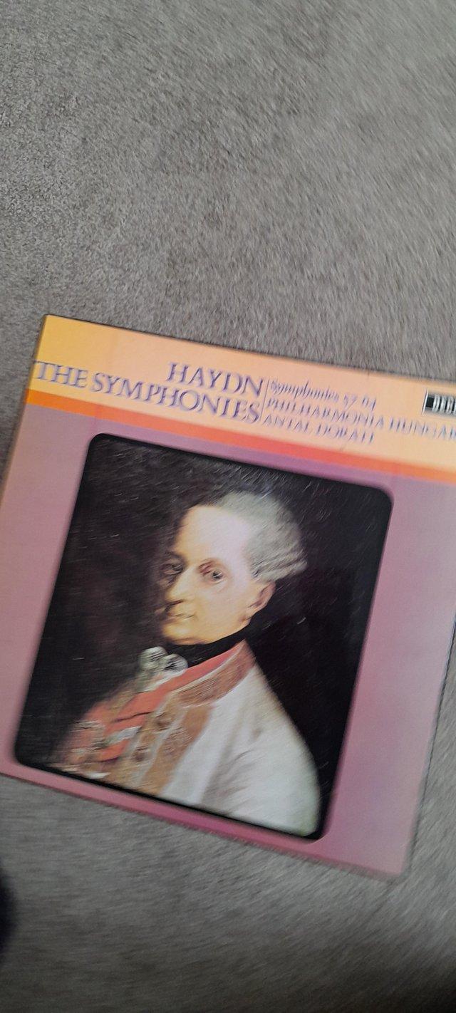 Preview of the first image of Haydn The Symphonies 57-64 boxed set.