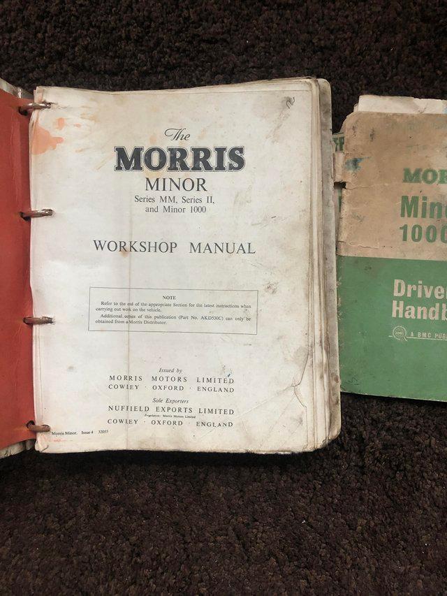 Preview of the first image of Workshop manual Morris Minor ...