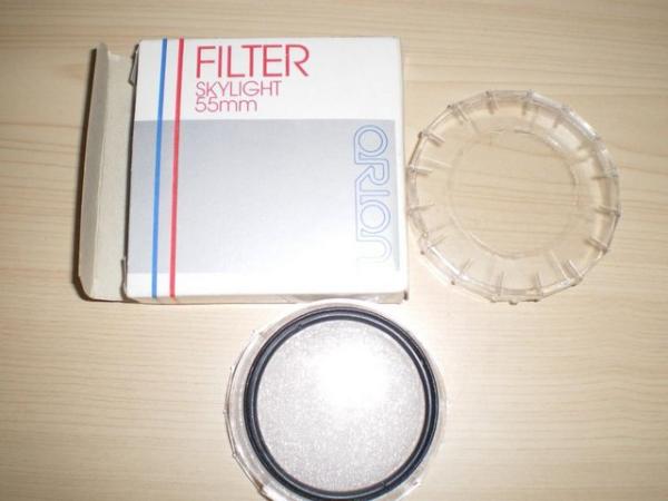 Image 1 of 55mm Sky (1A) filter with case