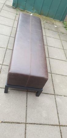 Image 2 of Designer settee/ couch brown colour