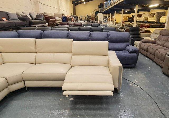 Image 10 of New Torres cream leather electric recliner corner sofa