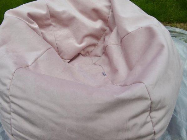 Image 3 of Slouchbag Bean Bag Velvet Pink Colour