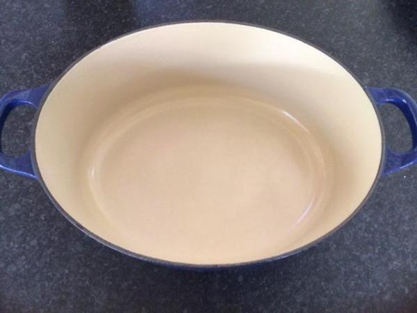 Image 2 of OVAL SHAPED CASSEROLE BY LE CREUSET.