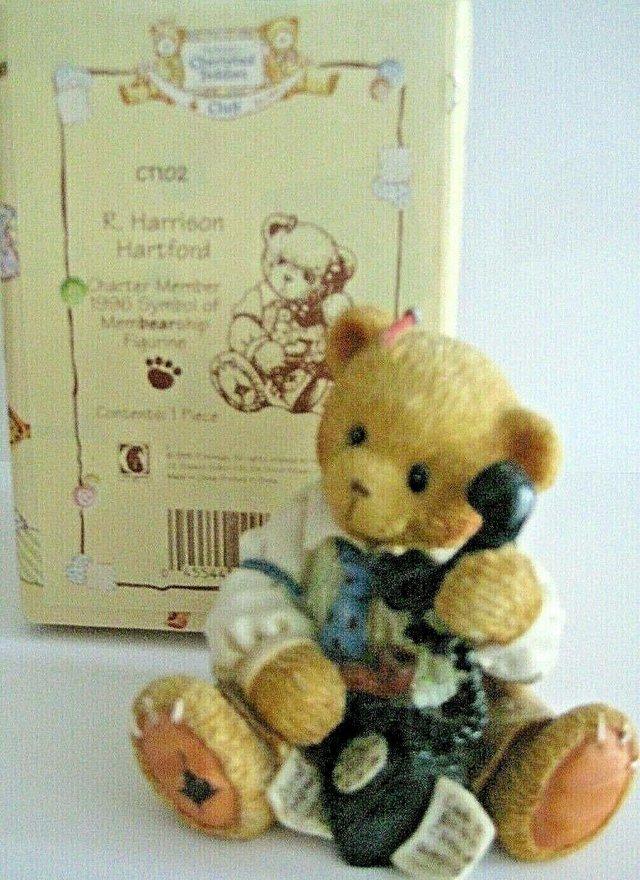 Preview of the first image of Cherished Teddies Bear R. Harrison Hartford, Great Christmas.