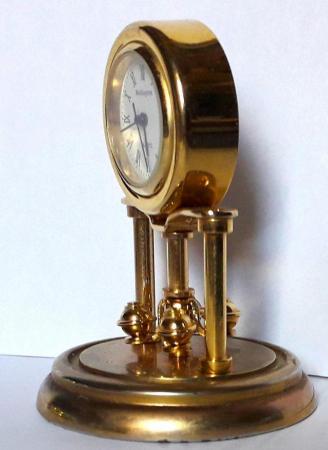 Image 3 of MINIATURE NOVELTY CLOCK - A TURNING MANTLE