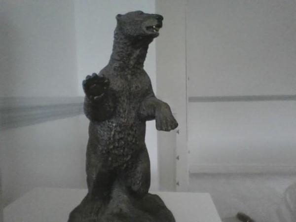Image 1 of Canadian Sculptured Grizzly Bear Candle