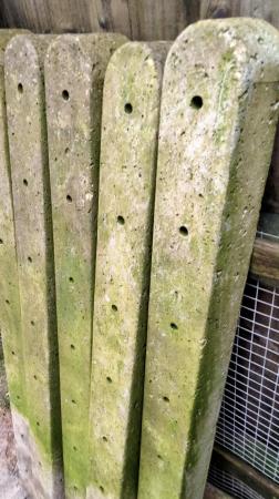 Image 2 of For sale six concrete fence posts, four foot long and four i