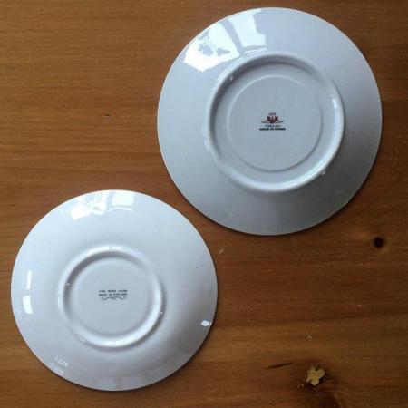 Image 2 of 2 attractive bone china/porcelain saucers. £1.50 both.