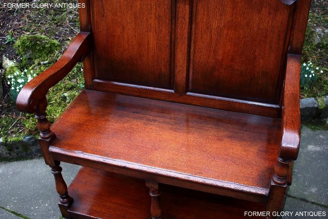Image 101 of A TITCHMARSH AND GOODWIN TAVERN SEAT HALL SETTLE BENCH PEW