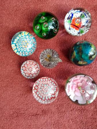 Image 1 of 8 Glass Paper Weights various designs