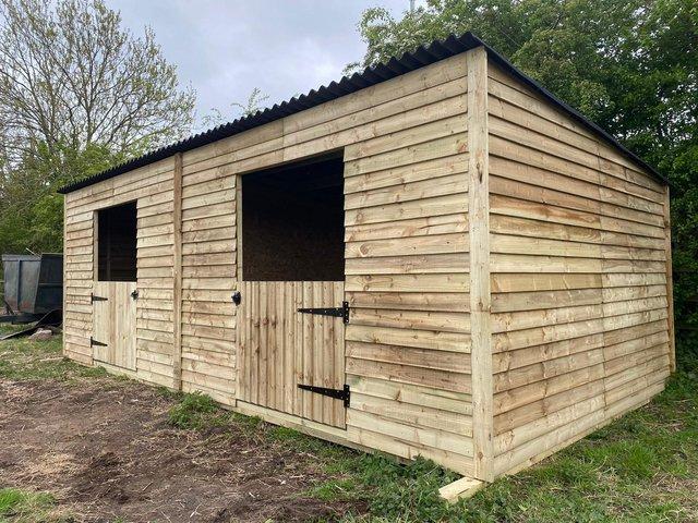 Preview of the first image of 40ft x 10ft mobile stable block..