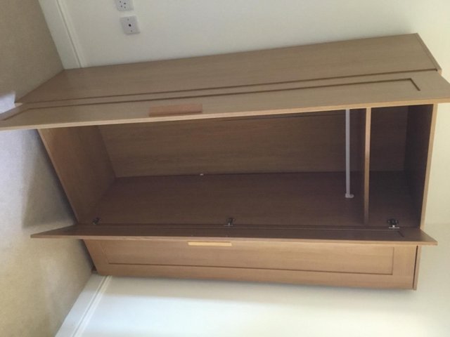Preview of the first image of IKEA double wardrobe light oak.