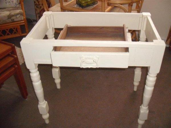 Image 3 of Vintage Old Pine Table 1900's Era (top needs attaching)
