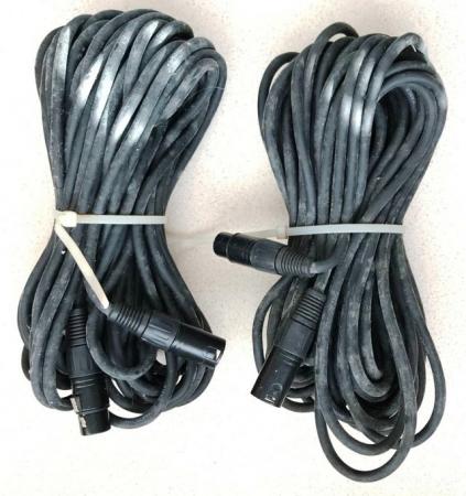 Image 1 of Custom length XLR-XLR microphone cable(s) at 30 feet long.