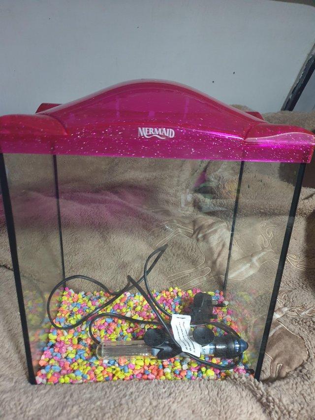 Preview of the first image of Small fish tank for sale with heater.