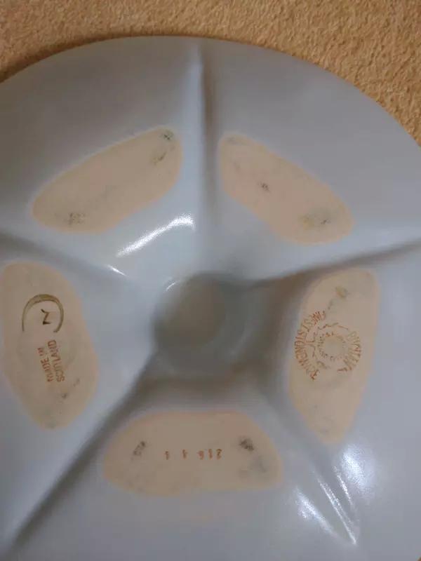 Preview of the first image of Buchan Stoneware Thistle Design 19cm Divided Party Platter.