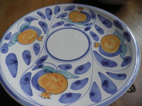 Image 1 of 6 colourful Italian dinner plates/side plates