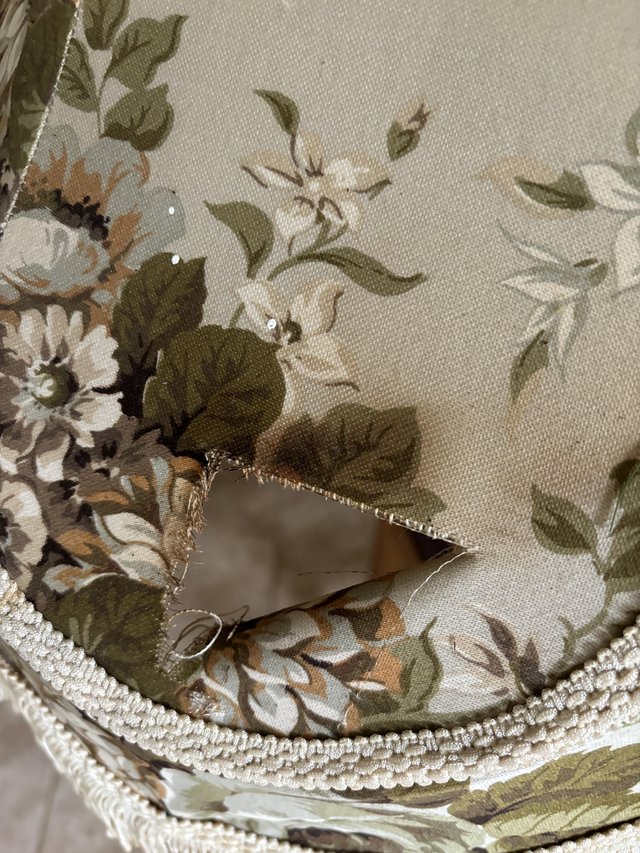 Preview of the first image of Chintz Standard lamp shade.