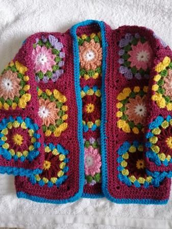 Image 1 of Hand crocheted cardigan