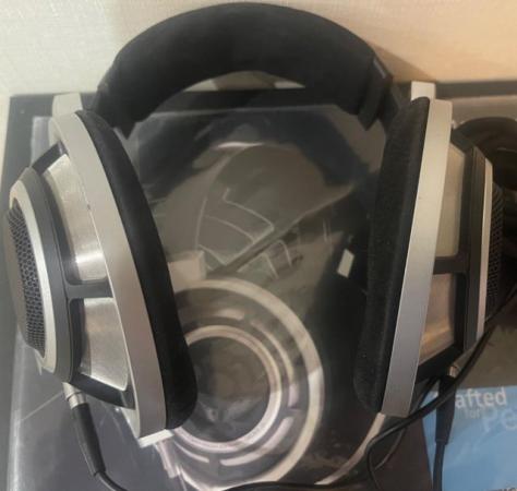 Image 2 of Sennheiser HD 800 Headband Headphones - Silver -Boxed As New