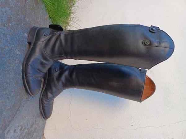 Image 3 of Long leather riding boots size 41