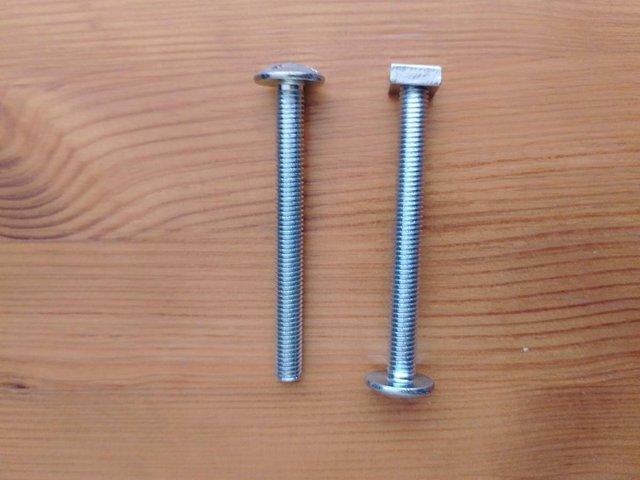 Preview of the first image of 10 x M8 Roofing bolts with nuts - new.