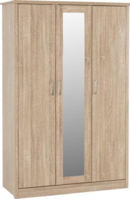 Image 1 of Lisbon 3 door wardrobe in light oak veneers