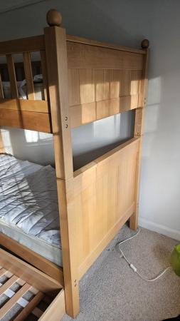 Image 2 of Aspace wooden bunk bed with truckle (no mattresses)