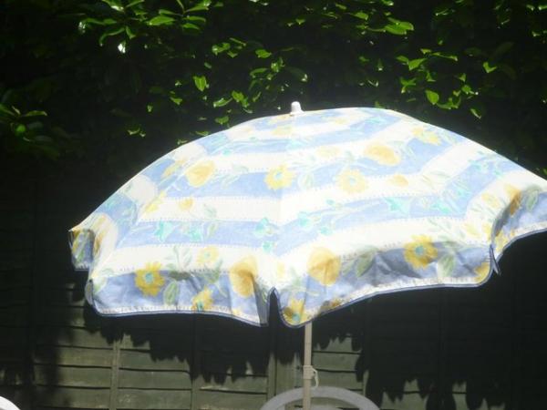 Image 2 of Patio Chairs & Parasol with Base